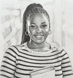 Happy Birthday Gift for Her – Custom Pencil Art Portrait She'll Love