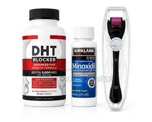 Complete Hair Growth Kit – DHT Blocker, 5% Minoxidil Derma Roller