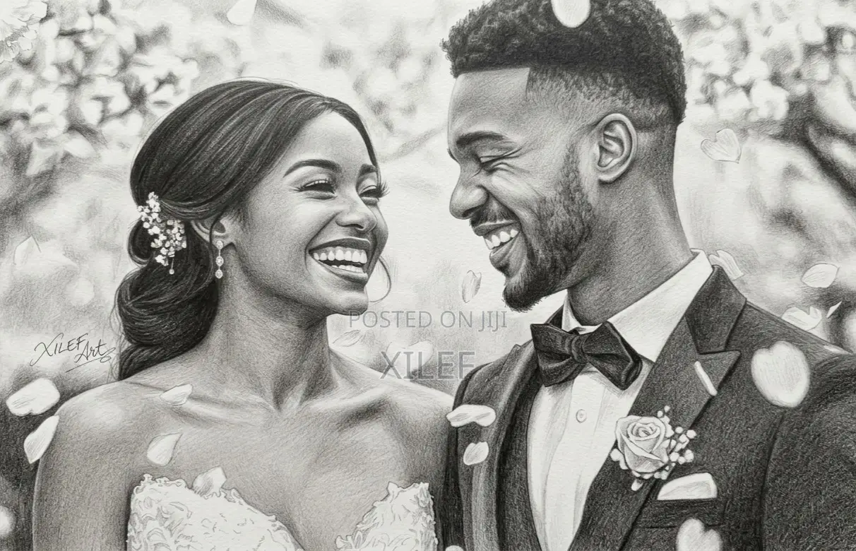 Turn Your Wedding Photo Into Stunning Pencil Art
