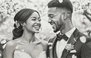 Turn Your Wedding Photo Into Stunning Pencil Art