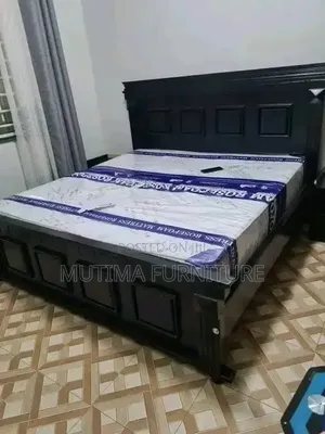 Wooden Bed 6x6 Black Color