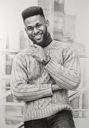 Valentine's Day Gift Idea for Lovers — Pencil Art Portrait for Him/Her