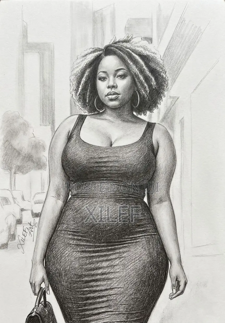 Valentine's Day Gift Idea for Lovers — Pencil Art Portrait for Him/Her
