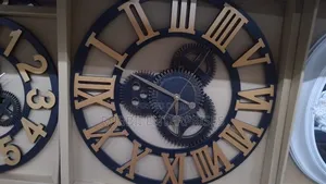 Gear Wall Roman Clock