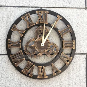 Gear Wall Roman Clock