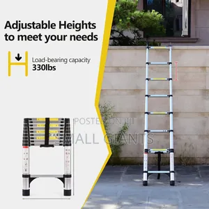 2.6m Heavy-Duty Portable Aluminum Telescopic Ladder