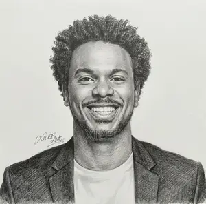 Personal Pencil Art Portrait for Your Living Room or Office Space