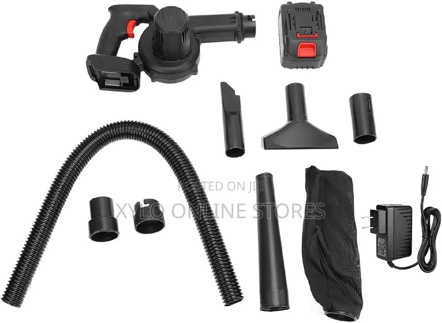 An Electric Handheld Cordless Leaf Blower