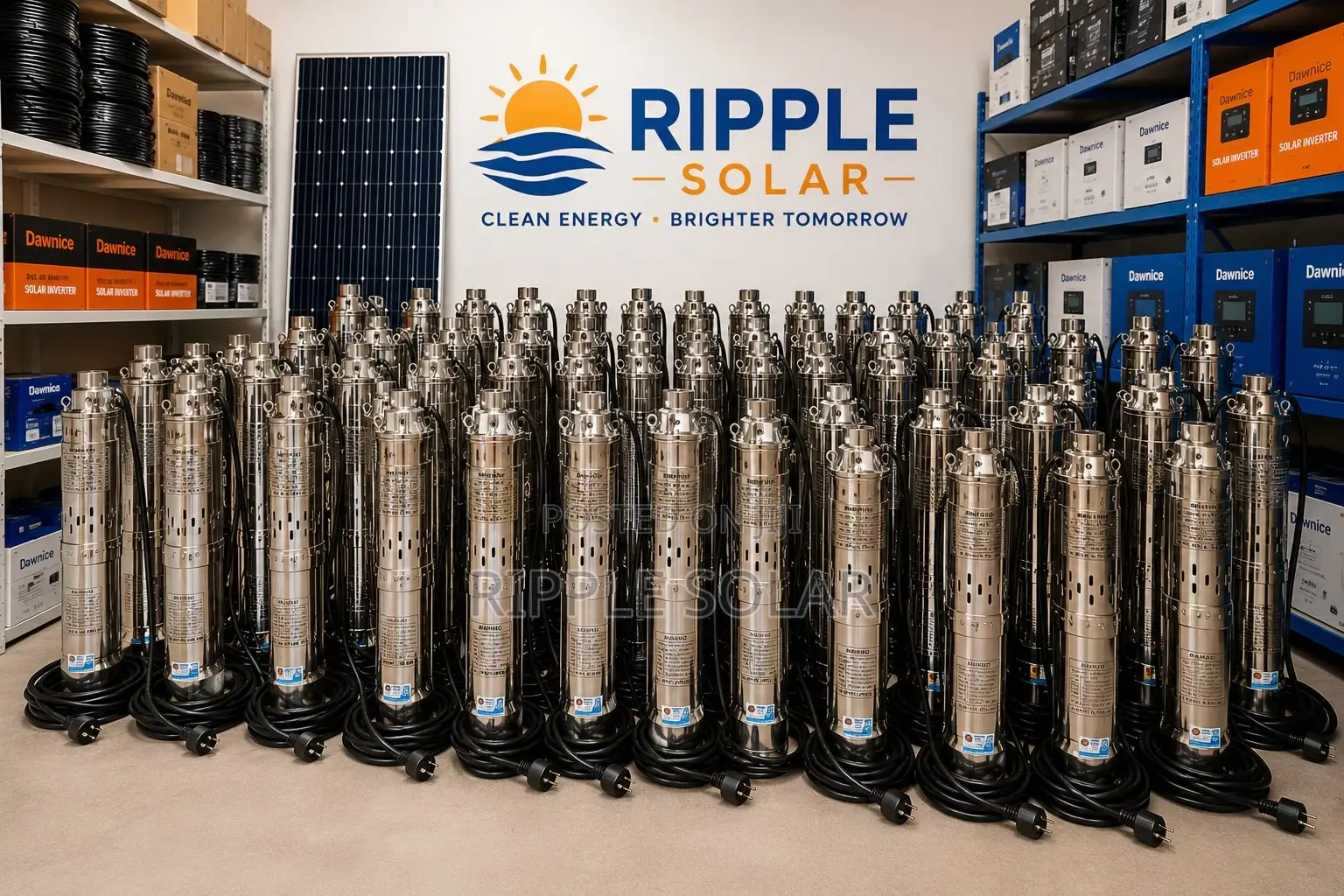 Solar Water Pump 900w 140m Deep Well Borehole 72v