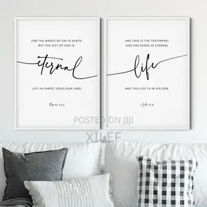 2-Piece Split Bible Verse Panel | Christian Art | Duo Set