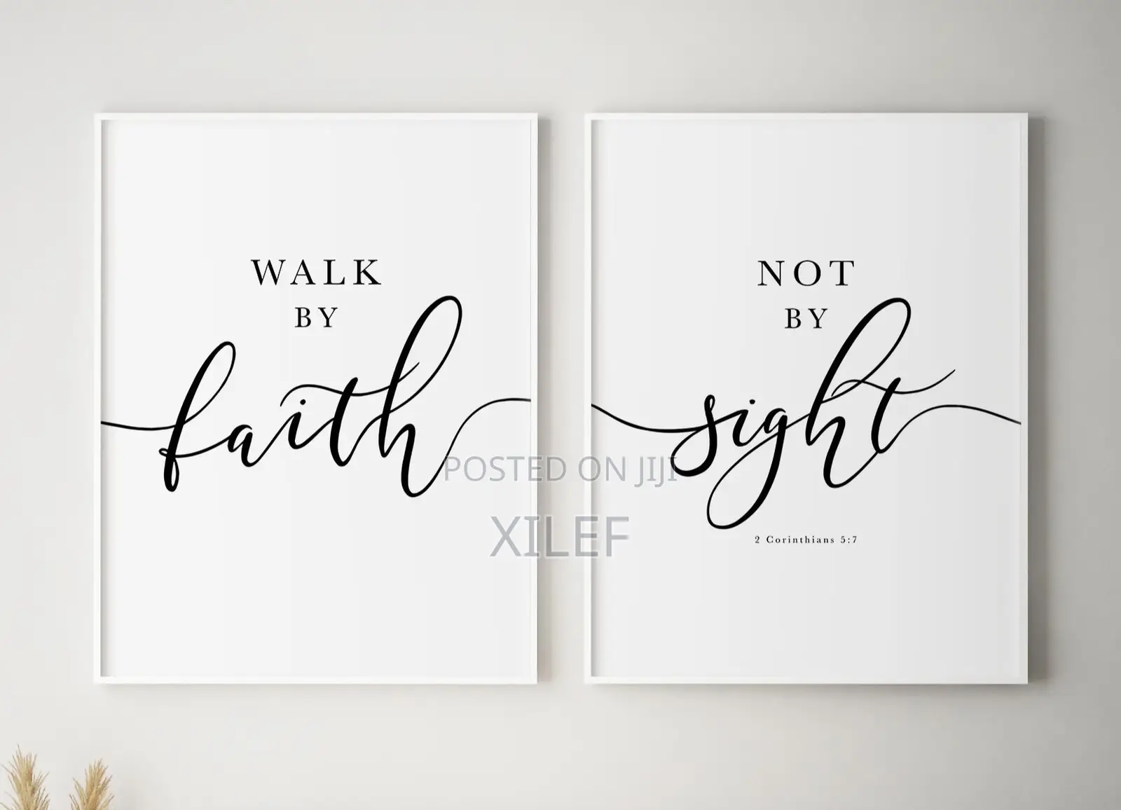 2-Piece Christian Scripture Wall Art Décor | Duo Set