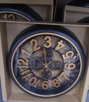 Decorative Gold and Black Wall Clock