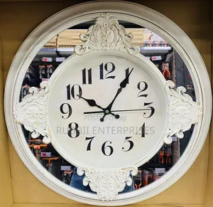 Baroque-Style Mirrored Wall Clock