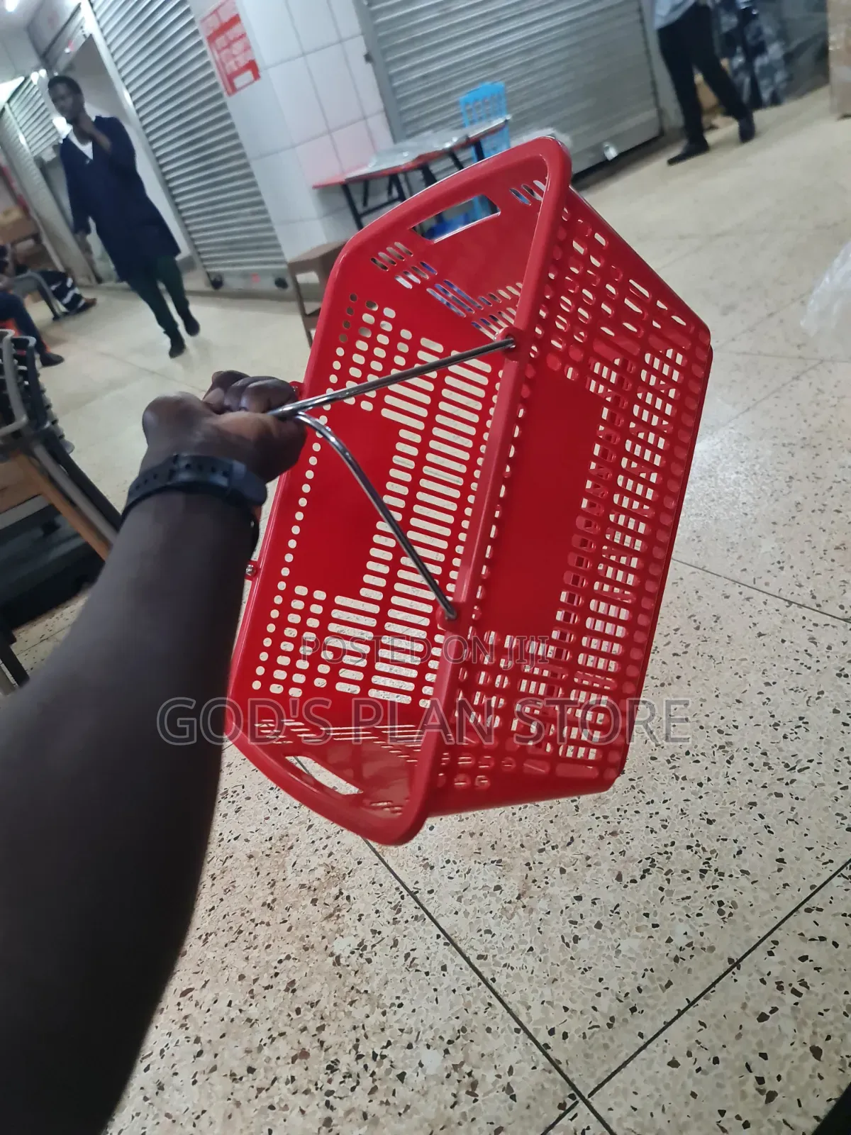 Plastic Metallic Handle Shopping Baskets Plastic Shopping Baskets