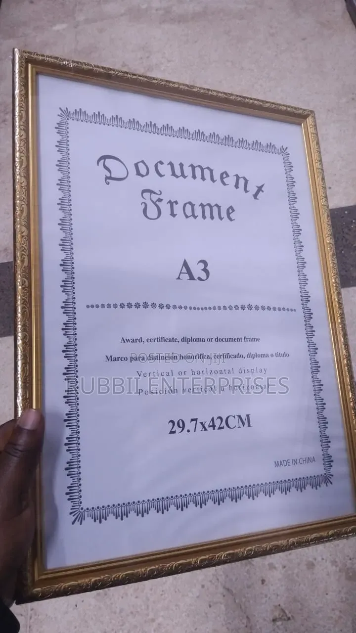 A3 Document Frame