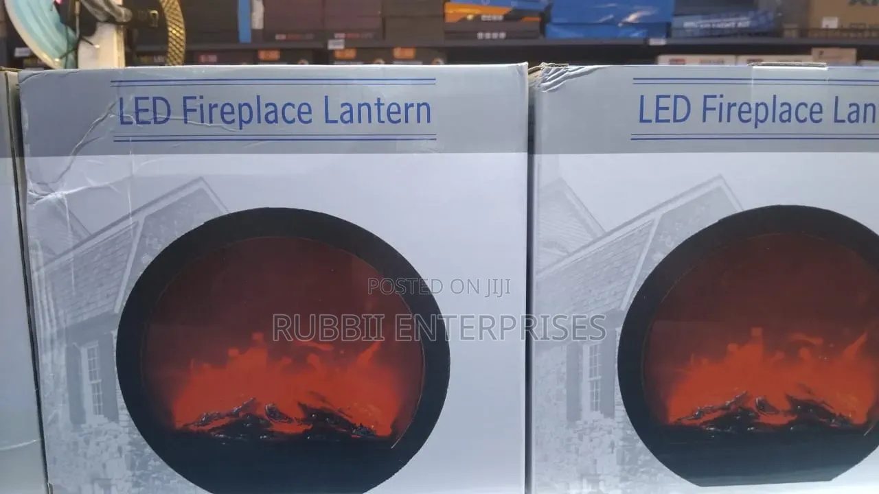 Led Fireplace Lantern ~ Circular