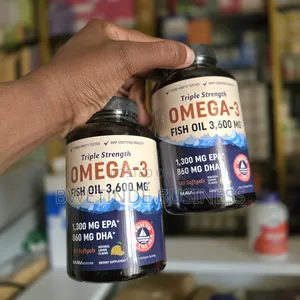 Omega-3 Fish Oil 3600mg Triple Strength 180 Softgels – High Epa Dha