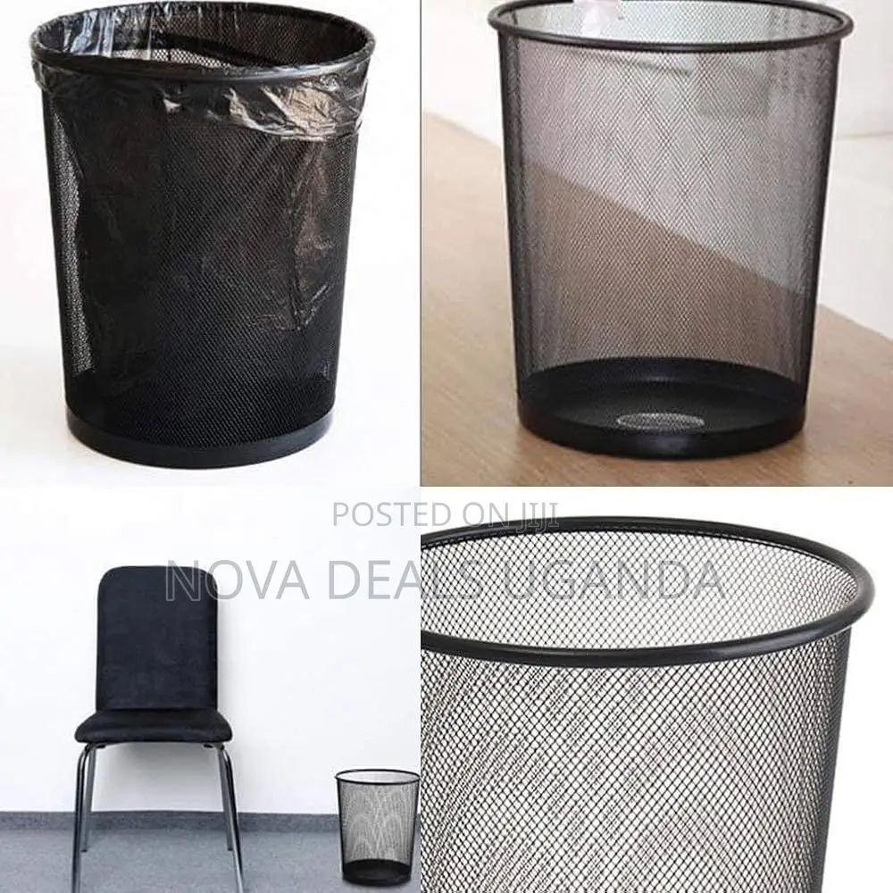 Multi-purpose Mesh-wire Circular Trash Dust Bin