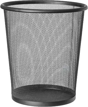 Multi-purpose Mesh-wire Circular Trash Dust Bin