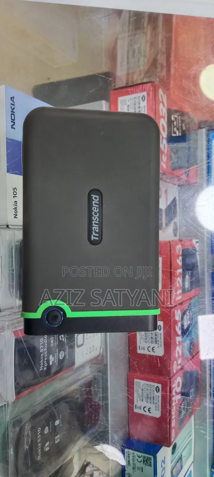 1tb External Hard Disk Transcend Shockproof Rugged 3layers