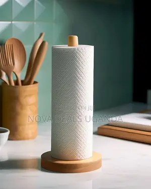 Wooden Paper Towel Holder Countertop - Paper Towel Dispenser Stand