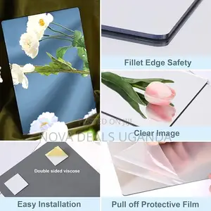 Self Adhesive Mirror Tiles Stick on Wall Removable Mirror Stickers