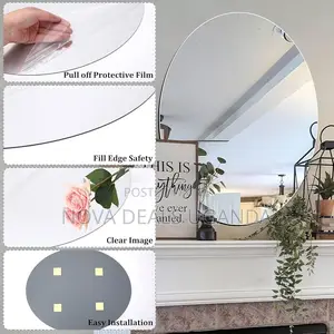 Acrylic Wall Mounted Mirror Stick on-Self Adhesive Mirror Sticker