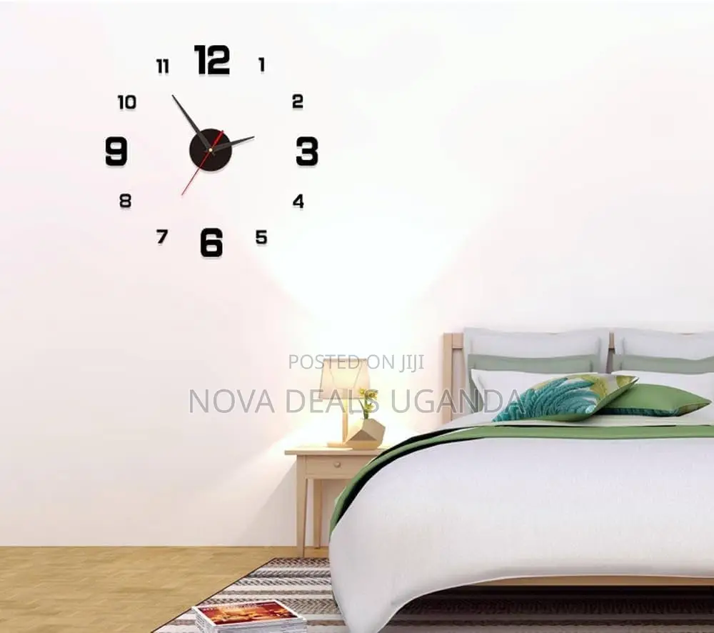 Modern Frameless Diy Wall Clock 3d Wall Clock for Living Room