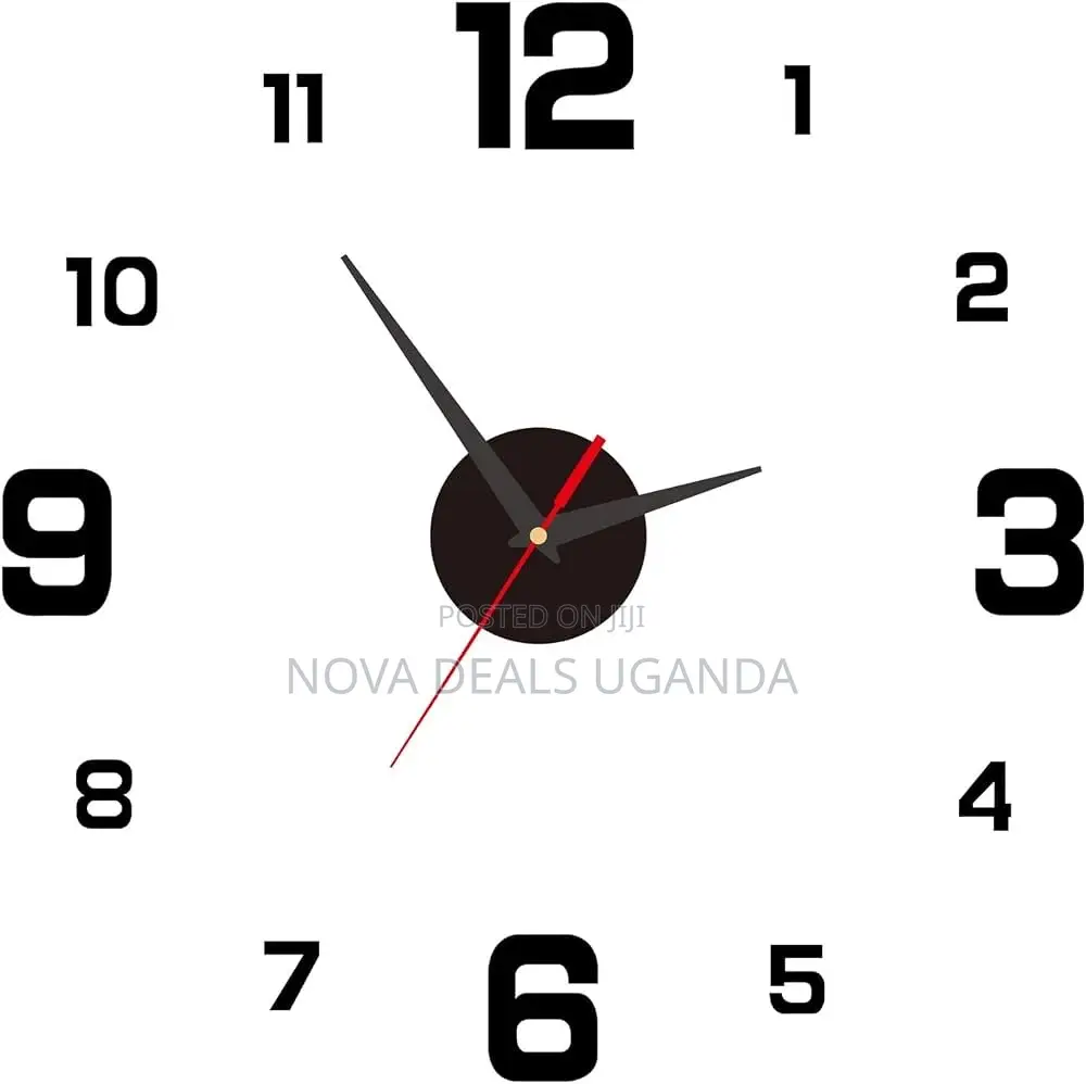 Modern Frameless Diy Wall Clock 3d Wall Clock for Living Room