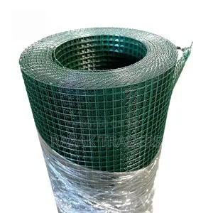 4ftx25meters Green PVC Coated Welded Wire Mesh Fencing Roll for Garden