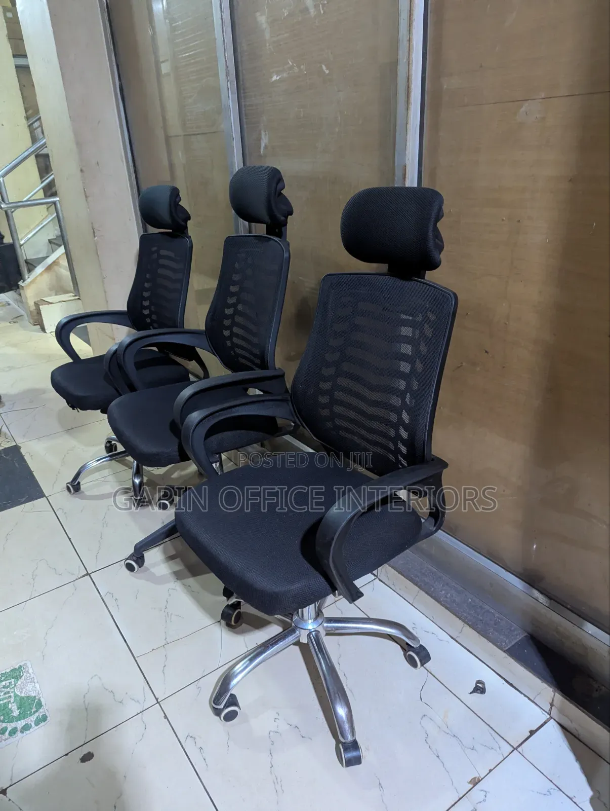 Mesh Back Headrest Office Chairs, Price for Each Piece