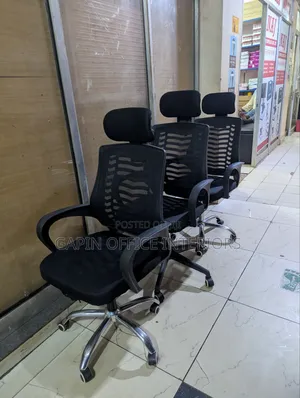 Mesh Back Headrest Office Chairs, Price for Each Piece