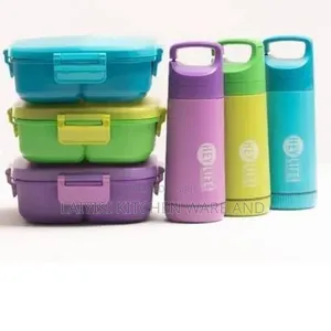 3-piece Kids Water Bottle Lunch Box Set – Fun Durable School-ready