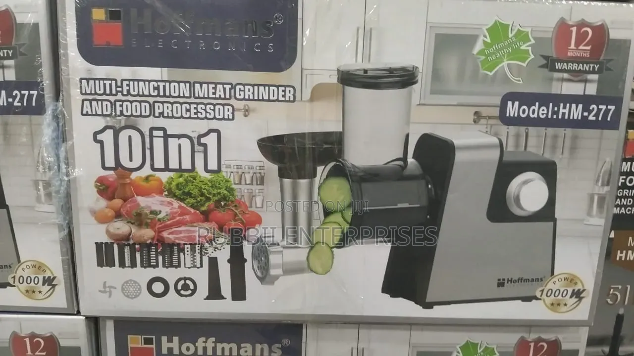 10-in-1 Multi-Function Meat Grinder and Food Processor ~ Hm277