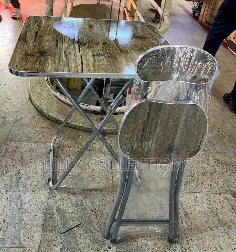 Folding Reading Table and Chair