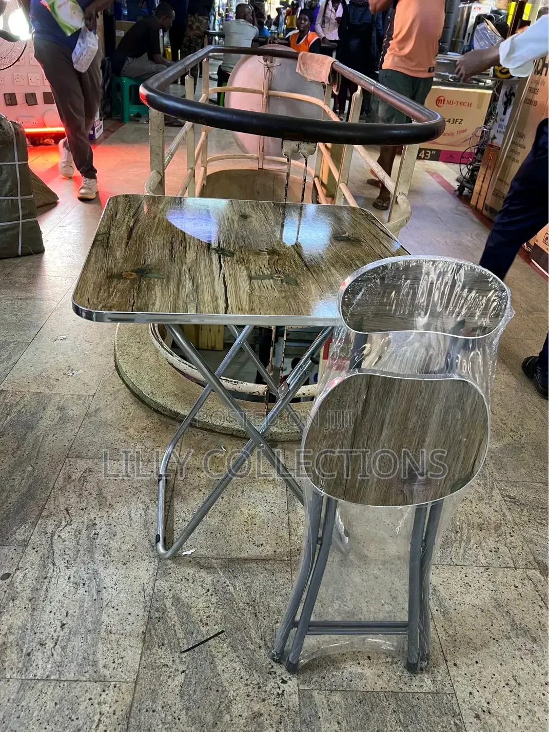 Folding Reading Table and Chair