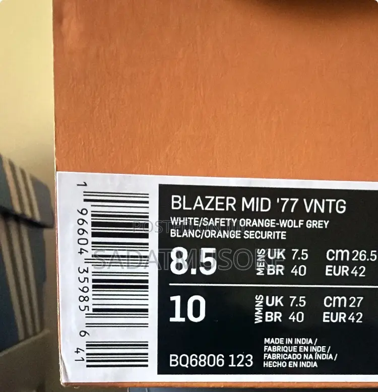 Blazer Mid '77 Vintage 'White Safety Orange'