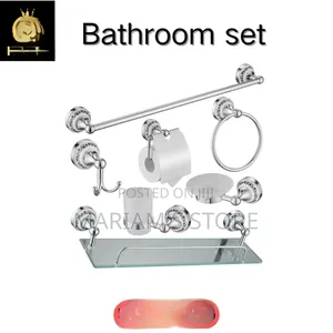 8 Piece Bathroom Hardware Set With a Polished Chrome Finish