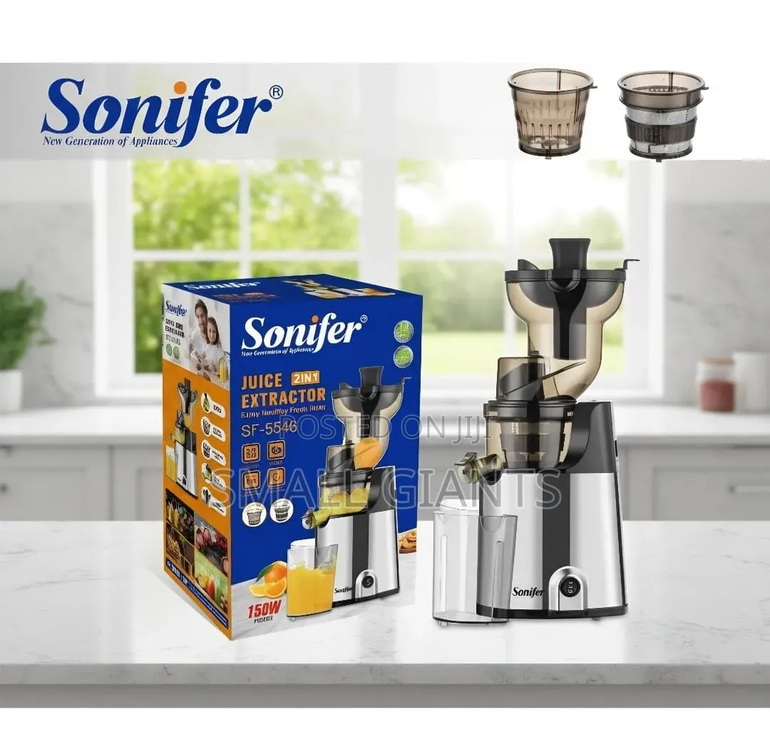 Sonifer Sf-5546 2-in-1 Slow Juicer Extractor