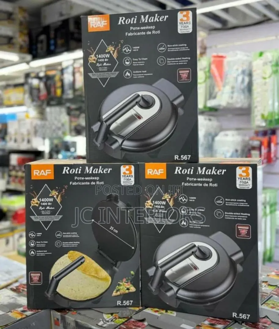 Raf Chappati/ Roti Maker Model R. 567 / 1400w