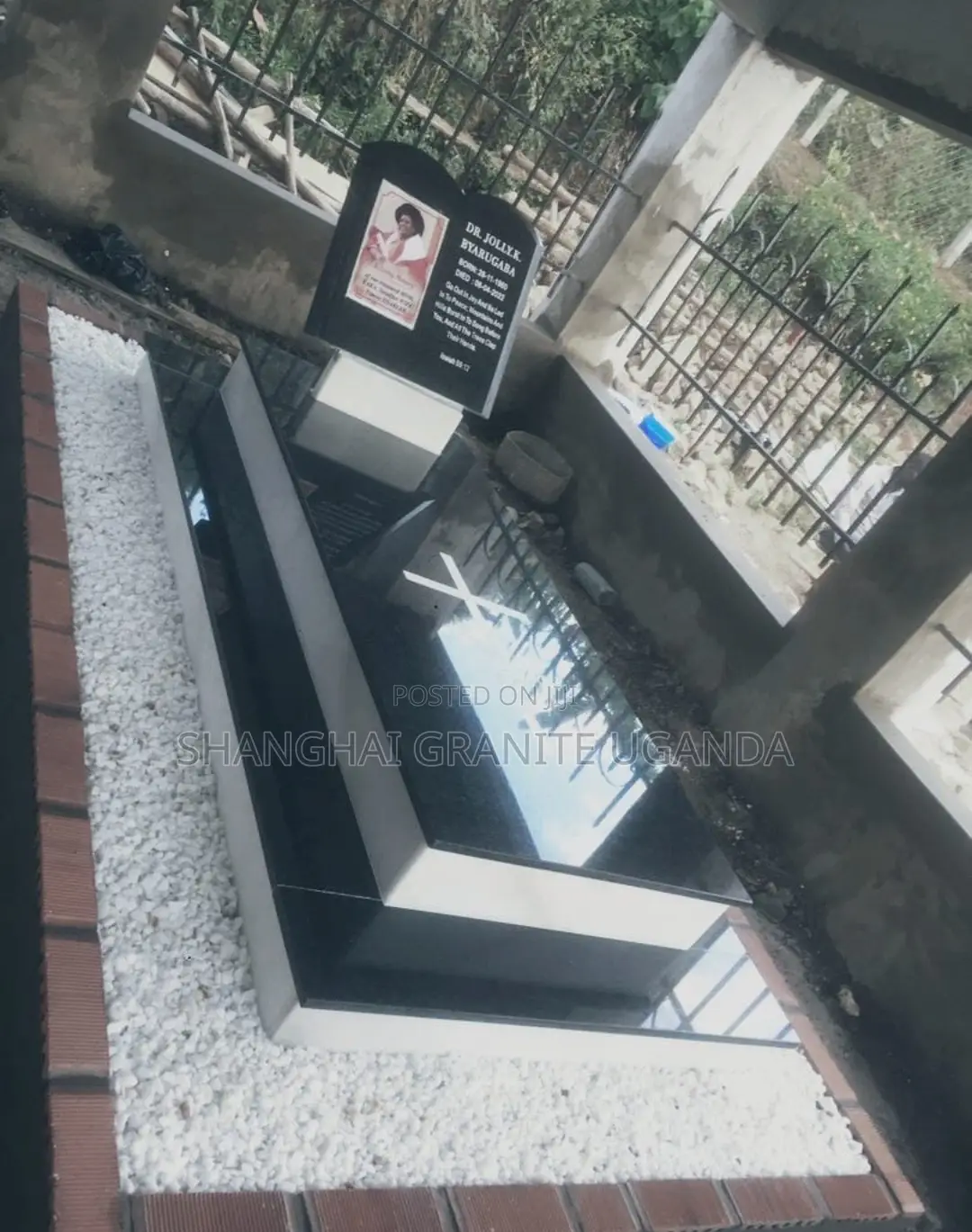 Professional Granite Grave Installation
