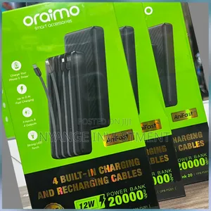 Oraimo Traveler Link 20 Power Bank, Model Opb-P5201 With 20,000mah .