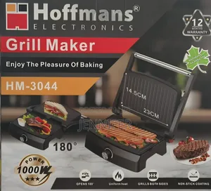 Hoffmans Hm-3044. Electric Grill Maker. 180 Degrees.