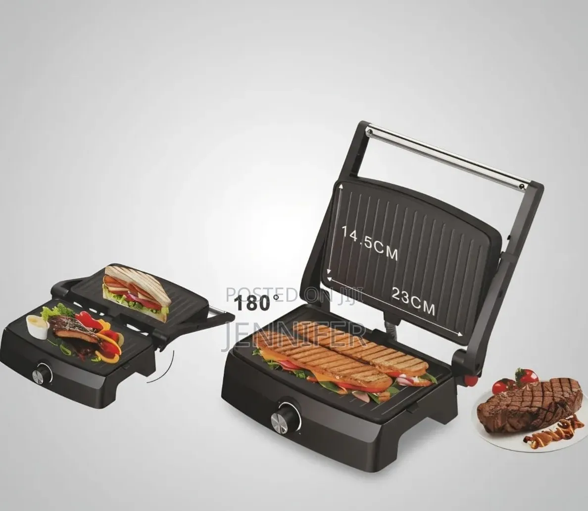 Hoffmans Hm-3044. Electric Grill Maker. 180 Degrees.
