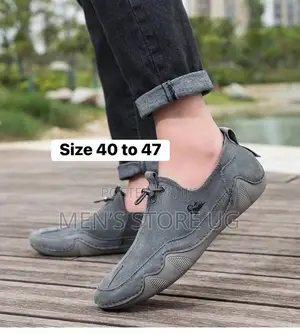 Men’S Classic Genuine Authentic Leather Simple Easy Shoes