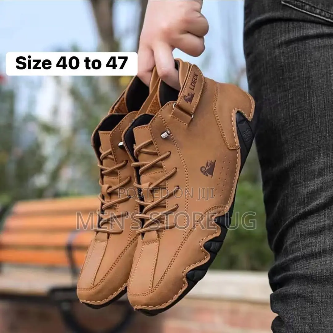 Men’S Classic Genuine Authentic Leather Simple Easy Shoes Boot Style