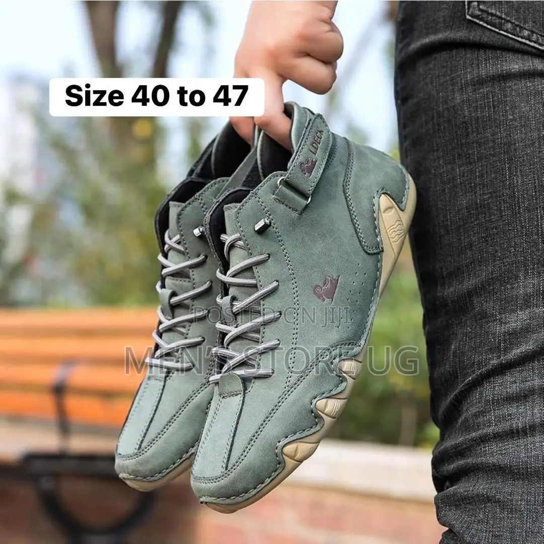 Men’S Classic Genuine Authentic Leather Simple Easy Shoes Boot Style