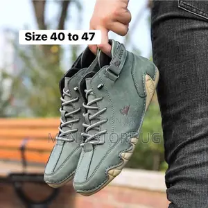 Men’S Classic Genuine Authentic Leather Simple Easy Shoes Boot Style