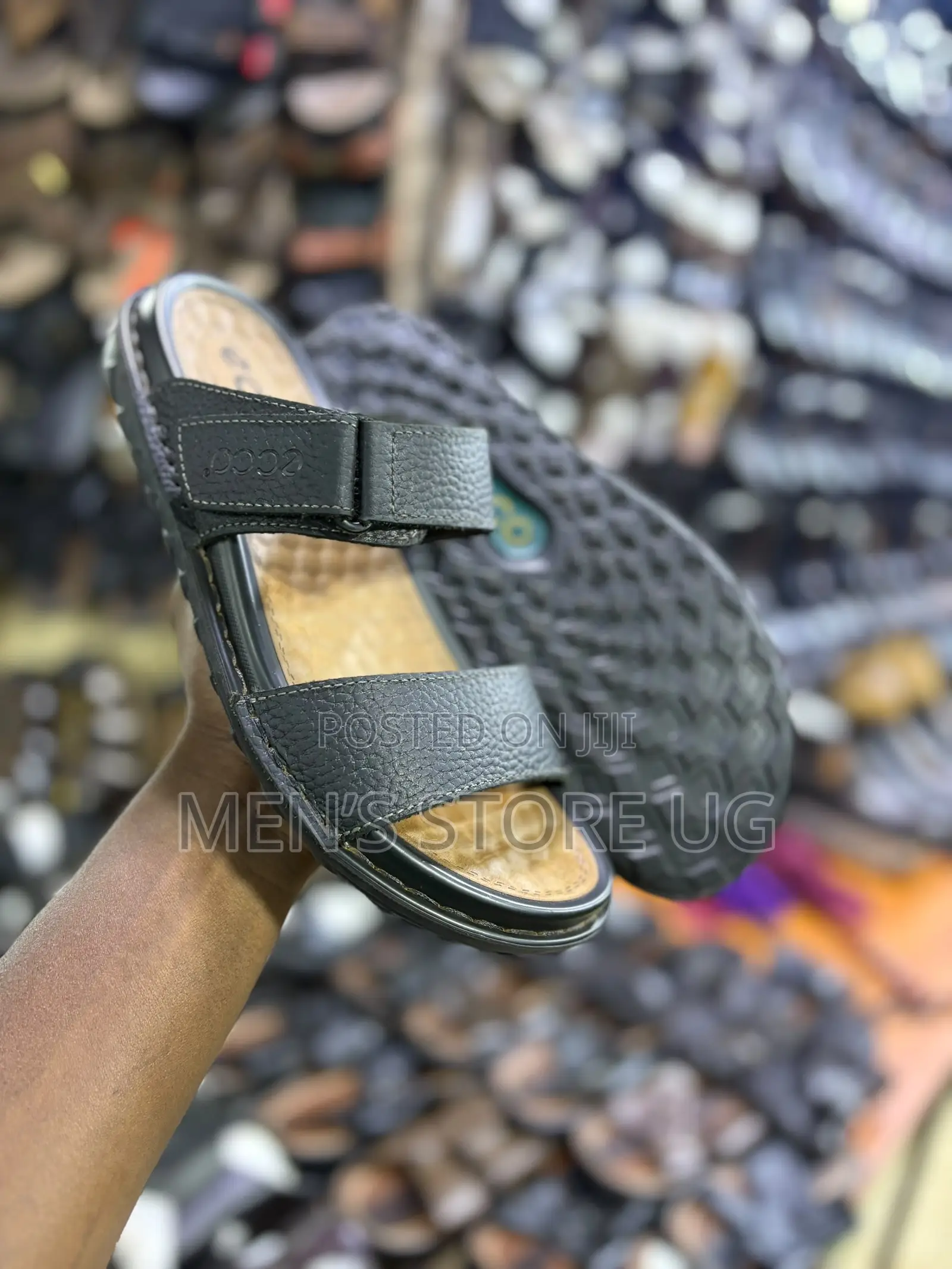 Ecco Premium Classic Authentic Leather Sandals Soft Leather and Hard