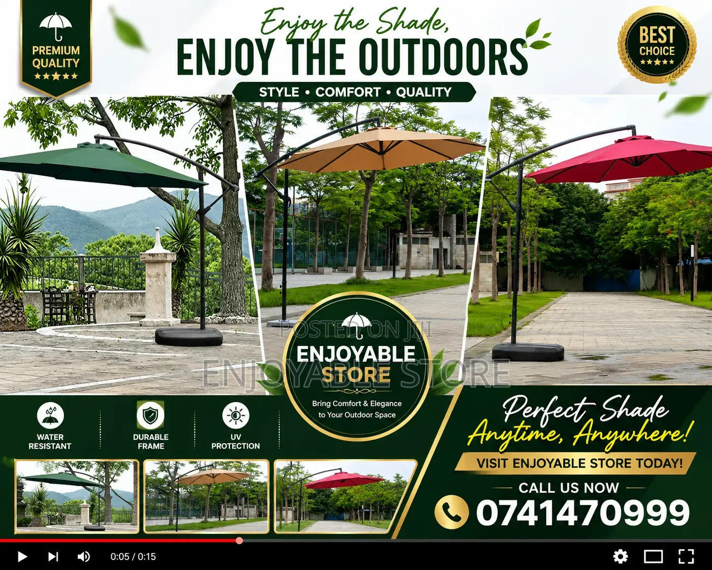 Outdoor Garden Umbrella